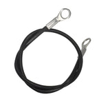 Floyutin 10 Pcs 1/8(3mm) Wire 12 Vinyl Coated Stainless Steel Cable with Eyelets Short Wire Rope Lanyard Lock Security Chain Lin