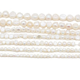 2 Strands Natural Pearl, Natural Freshwater Cultured Pearls 8-9 mm Beads Punch Loose Beads for DIY Jewelry Making Necklace Brace