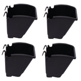 Bio Blooms Agro India Pvt.Ltd. M2 Model Vertical Wall Hanging Garden Pots Only| 4 Pots | Black Color | Outdoor Use & Indoor Use