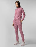 Fyltr Women'S Stand Collar Jacket & Jogger Co-Ord Set - Full Zipper | Contrast Drawstring | Utility Pockets |Rib Hem & Cuff,Peony Pink,Peony Pink,M