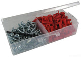 L.H. Dottie K6CO Anchor Kit, 10 by 1Inch Length Screw, 22 Anchor, Red