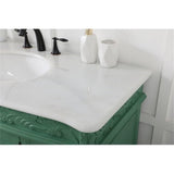 Elegant Decor Clarion 48 Solid Wood And Mdf Single Bathroom Vanity In Mint