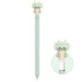 NIUTRENDZ Cute iPencil Case Silicone Protective Cover Sleeve Skin Accessories for Apple Pencil 1st Generation, Dragon Green, 3D 
