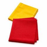 Red & Yellow 2 Meter Pure Cotton Pooja Cloth for Home Mandir | Lal Kapda for Pooja, Yellow Cotton Cloth for Puja Table, Chowki A