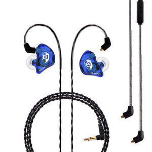 BASN in Ear Monitor Headphones for Musicians Audiophiles Drummers, Bsinger Pro Noise Isolating Earbuds with Dual Driver Dynamic 