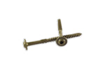 WoodPro Fasteners ST38X825PC 3/8Inch by 8Inch Length Round Washer Head Exterior Wood Screws, 25Pack , Gold
