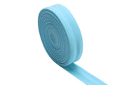 Jesep Yong Baby Blue 20mm Fold Over Elastic 10Yards 3/4 inch Wide Colored Stretch Elastic Ribbons for Sewing Waistband-Headbands