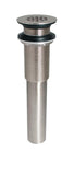 Keeney K82074BN Universal Open Grid Bathroom Sink Drain Without Overflow Brushed Nickel