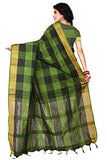 Dhruvi Trendz Women Cotton Saree(Dt-S1102& S1274_Green & Red_Free Size)