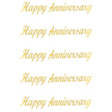 Comet Busters Gold Anniversary Heart Stickers (STR069) for Gifts, Envelopes, Gift Bags & Decorations