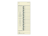 Tops Time Cards, Bi-Weekly, 2-Sided, Numbered Days, 3-1/2 X 9, Manila, Green/Red Print, 500-Count (1275)