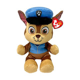 Ty - Paw Patrol Collection, Chase, All The Heroes of The Puppy Squad in Floppy Version, Soft Plush to Collect, Gift Idea for You