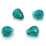 24pcs Adabele Austrian 12mm Faceted Teardrop Crystal Beads Emerald Green Compatible with 5500 Swarovski Crystals Preciosa