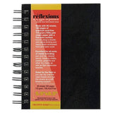 Creative Mark Double Wire Spiral Bound Field Sketch Book [160 Pages 5.5 x 8.5], Black Embossed Leatherette Journal, Light Cre