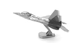 Metal Earth F22 Raptor Airplane 3D Metal Model Kit Fascinations