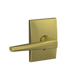 Schlage Custom FC172 ELR 608 CEN Eller Non-Turning Lever with Century Trim, Satin Brass