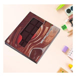 Eclet 1PC Chocolate Shape Diary | Scented Cocoa Fragrance Pocket Size Memo Pad | HalfEaten Design Blank Notebook | 75 Pages Pla