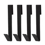 7 Inch Over The Door Towel Hooks - 4 Pack Heavy Duty Drilling-Free Shower Towel Rack for Frameless Glass Shower Door