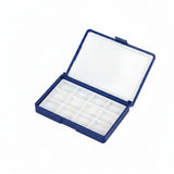 Enakshi Refillable 24Grid Paint Palette Portable Empty Watercolor Box Compact Watercolor Pan Case Snap Lid for Artists, Studio,