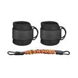 SNAPPSY 6 Pieces Portable Glute Training Resistance Band Home Gym Leg Workout Band Set Easy to Compact Design Ankle Strap Resist