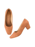 Shoetopia Solid Pointed Toe Tan Pumps For Women /Eu40,Bronze,7,B0DK7FP6J7