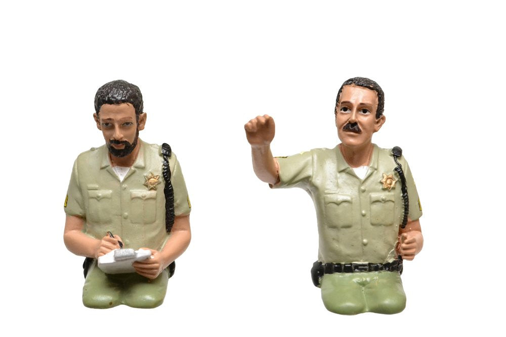 Seated Sheriff Officers 2 Piece Figure Set For 1:18 Models By American Diorama 23831