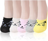 Ayushicreationa BoyS & GirlS 37 Years Kids Cotton Socks Low Cut Multi Design NoShow Free Size Multicolor Pack Of 6