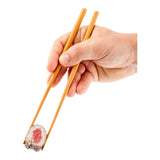 Restaurantware 9 Inch Bamboo Chopsticks 100 Disposable Wooden Chopsticks Modern Style No Slip Sustainable Bamboo Chopsticks Sm