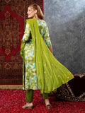 Anni Designer Women'S Cotton Blend Printed Straight Kurta With Pant & Dupatta (Bhadrusha Green-Jb_M_Green_Medium),Green,M,Cotton Blend,Regular,