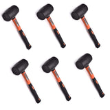 Edward Tools Rubber Mallet Hammer 16 oz - Durable Eco-friendly Rubber Hammer Head for Camping, Flooring, Tent Stakes, Woodworkin