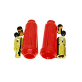 WeldingCity DinseType TwistLock Insulated Connector Pair (Male/Female Red Cover) for Welding Cable AWG #21/0 (3550mm)