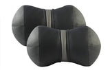 Carizo Car Neck Pillows Dumble Cushion Set Of 2 Grey