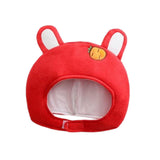 MERISHOPP Lovely Rabbit Hat Cosplay Headband Warm Festival Role Play Costume Headgear Red