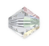 200pcs Genuine Preciosa 3mm (0.12 Inch) Small Faceted Bicone Crystal Beads Crystal AB Compatible with Swarovski Elements Crystal