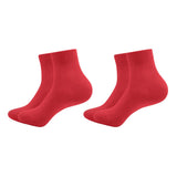 Mukhaksh (Pack Of 2 Pairs = 4 Socks Men Boys Cotton Red Ankle Length Socks