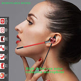 Gaming Earbuds with Mic,Earphones Wired Stereo Bass with Detachable Dual Microphone Noise Cancelling E-Sports HiFi 3.5mm in-Ear