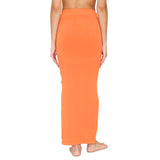 Zivame All Day Seamless Mermaid Saree Shapewear With Removable Drawcord |Shaping Petticoat- Orange Orange 2Xl
