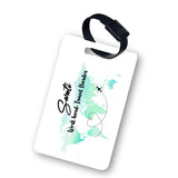MomS Charm Customized Luggage Tag For Travel/School Work Hard Travel Harder Personalized Photo/Name Birthday,Anniversary,