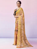 Satrani Womens Chiffon Printed & Ready To Wear Saree With Unstitched Blouse Piece (1Rs102N_Multi4)