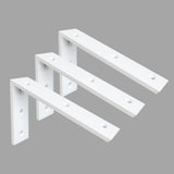 Heavy Duty 3/8 Thick White Granite Countertop Support Bracket 3 Pack - 10x6x2.5 Shelf L Bracket Mantel Corbels for Quartz, Grani
