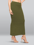 Lyra Lycra Saree Shapewear Petticoat For Womens Sarees Chutney Green M