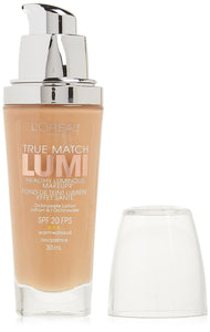 L'Oreal Paris True Match Lumi Healthy Luminous Makeup, W4 Natural Beige, 1 fl; oz.