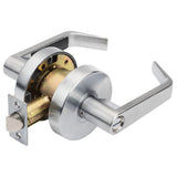 Dynasty Hardware AUG2026D Grade 2 Commercial Duty Privacy Lever Door Lock, ADA, Satin Chrome Finish