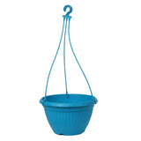 Hug A Plant | Bello Hb 25 Hanging Round Plastic Pot For Home & Garden (9.8Inch|25Cm) (Blue)