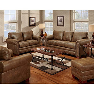 American Furniture Classics Model Buckskin 4-Piece Set Sleeper Group, Pinto Brown