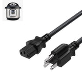 Rick Cooker Power Cord for Instant Pot, 3Prong AC Replacement Cable, Compatible with Cuisinart Duo Mini, DUO50, DUO60, Duo Plus