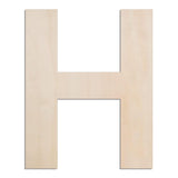 MGTECH 12 Inch Large Wooden Letter H, 1/4 in Thick Big Wood Letter for Crafts and Wall Decor