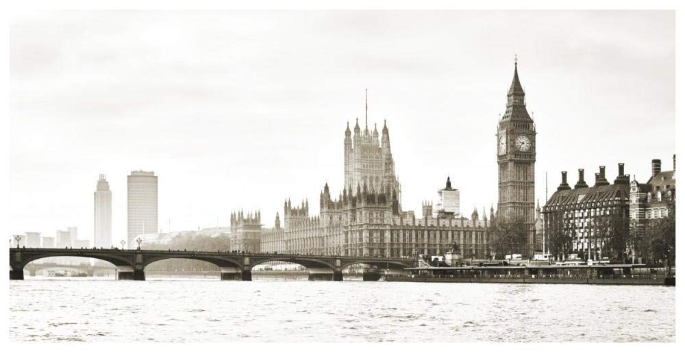 View Of The Houses Of Parliament And Westminster Bridge, London (Detail)-Paper Art-74,,X38,,