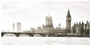 View Of The Houses Of Parliament And Westminster Bridge, London (Detail)-Paper Art-74,,X38,,