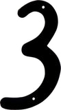 Hillman 841622 4Inch Black Nail Die Cast Aluminum, House Number 3